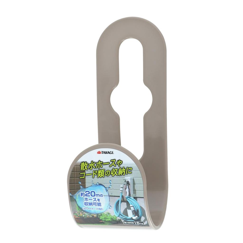 Takagi TAKAGI Держатель для шланга - Для хранения садовых шлангов и шнуров. Вмещает примерно 20 м шланга. Грузоподъемность 15 кг. Вешается на кран.