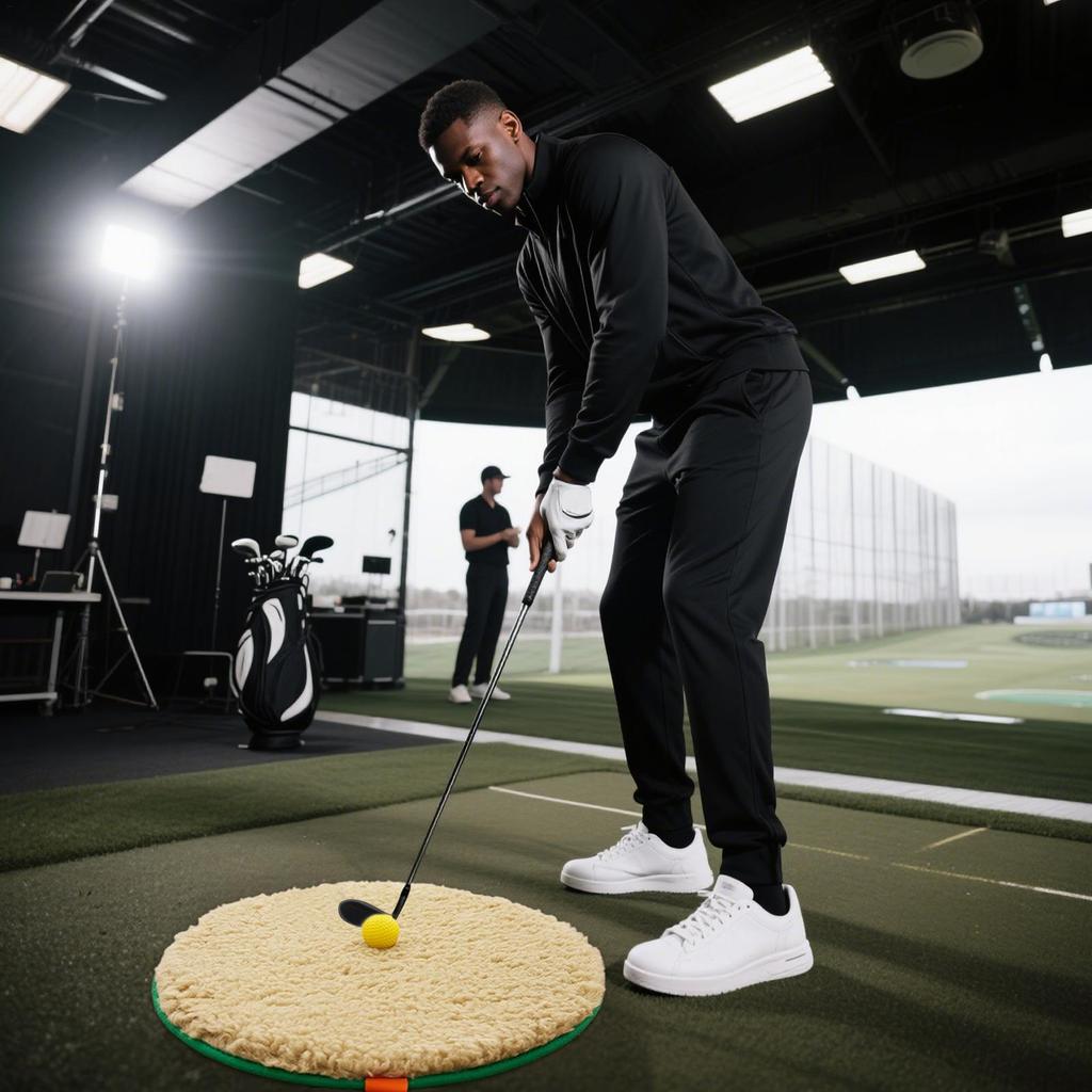 Тренировочный мат для гольфа по песку Мат для чиппинга в гольфе Спортивный симулятор для тренировки чиппинга Для заднего двора Внутренней гостиной Наружного двора