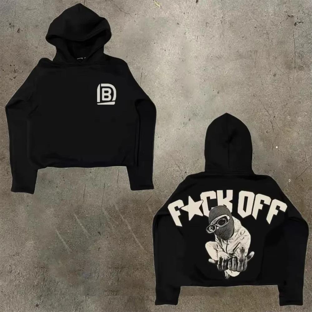 Худи из хлопка в стиле хип-хоп готика RogueWave, американский хип-хоп Y2K Харадзюку, с мультяшным принтом, свободное, больших размеров, свитер-худи для мужчин и женщин, топ