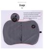 Компактная надувная подушка для поддержки шеи и поясницы для путешествий, офиса и дома