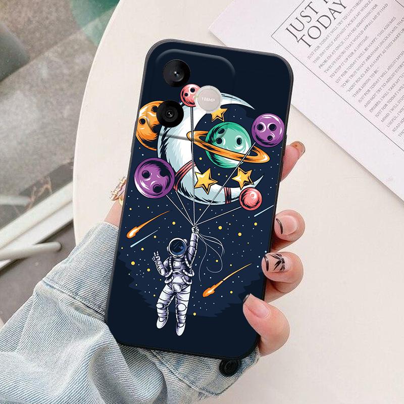 For Honor 600 Lite Honor600Lite Phone Case astronaut Silicone Camera Protection Back Cover For Honor 500 Smart Funda Coque Shell