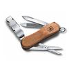 VICTORINOX Nail Clip 580 Дерево Кусачки для ногтей Товары для предотвращения катастроф Изогнутое лезвие Ножницы Очиститель для ногтей Включает пилку для ногтей 6 функций Катастрофа