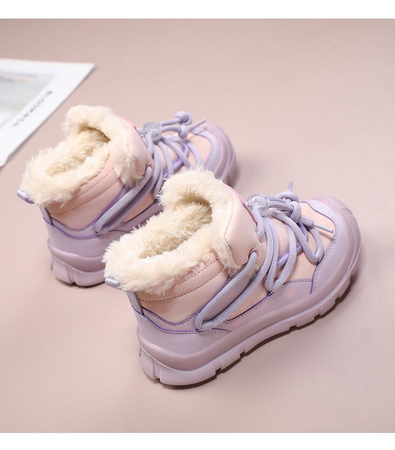 Зимние теплые высокие сноубутсы для детей - Модные и универсальные для использования на открытом воздухе