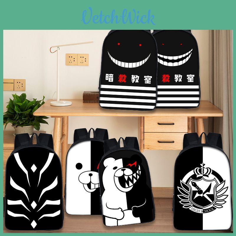 Стильный рюкзак Danganronpa Monokuma с регулируемыми лямками для повседневного использования