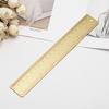 Brass Ruler Straight Ruler Plastic Measuring Tool for Student School Office(20cm, 7.9inch)