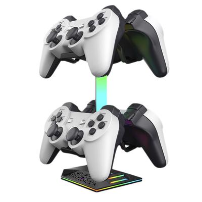 Кронштейн для наушников RGB Сенсорное управление Подставка для дисплея гарнитуры Подсветка Двойные USB-порты Зарядка Передача данных для универсальных наушников
