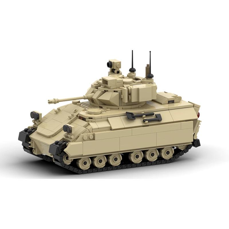 Танки M2 M3 Bradley Вторая мировая война Военные модели Бронированная машина Строительные блоки Abrams DIY Кирпичи Образовательные игрушки для детей Подарок