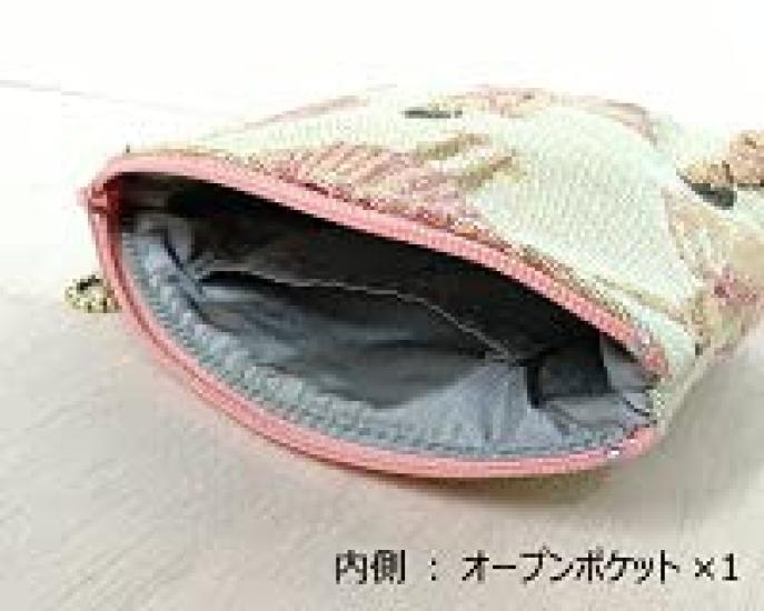 Косметичка BB S размера с рисунком балерины, гобелен, сделано в Японии [Belle Blanche] (бежевый)