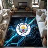 Фланелевый ковер с принтом Manchester City, нескользящий, мягкий, из полиэстера, для пола, декоративный коврик для спальни, гостиной, дивана