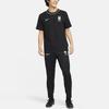Nike Logo Print Football Round Neck Short Sleeve T-Shirt Men T-Shirts Black DN1017-010