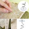 50PCS Twist Pins ComforterTwist Nails Stainless Steel Transparent Spiral Pins Bed Sofa Cloth Fixed Buckle Sheets Useful NonCove