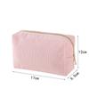 Large Capacity Pencil Case Corduroy Toiletry Organizer Fashion Velvet Makeup Pouch  Lady