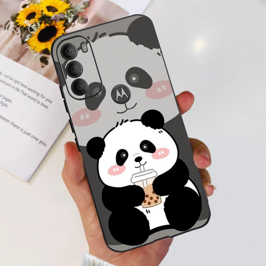 Lovely Printing Case For Motorola Moto G71 5G Soft TPU Black Silicone Back Cover For MOTO G71 G 71 5G XT2169-1 Phone Cases