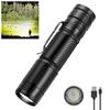 High Lumen LED Flashlight Mini Rechargeable Torch With Cap Clip USB Camping Emergency Lantern Waterproof Portable Flashlight