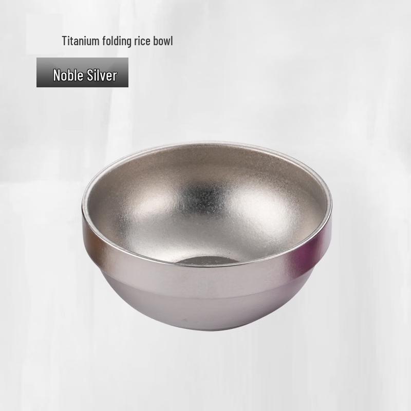 Складная уличная миска Zhi Shi из титана, двухслойная