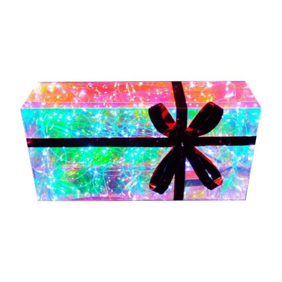 Светодиодные рождественские украшения, красочные светящиеся украшения для елки, USB-плагин, рождественские украшения для внутреннего и наружного освещения, праздничная атмосфера