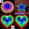 Sunflower Star Peacock Heart Shape Led String Lights For Home And Outdoor Festivities
