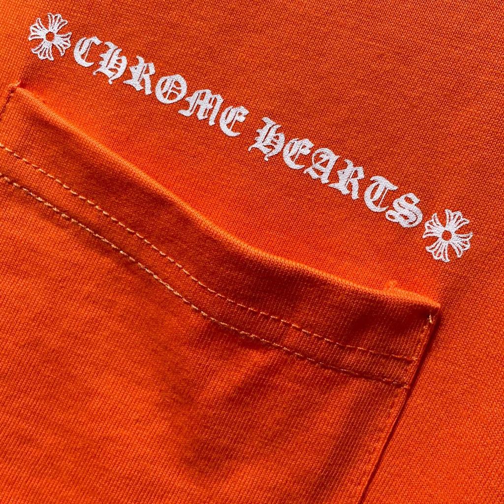 8511 CHROME HEARTS 2025 Летняя новая высококачественная хлопковая свободная футболка с круглым вырезом большого размера для мужчин и женщин, парная футболка