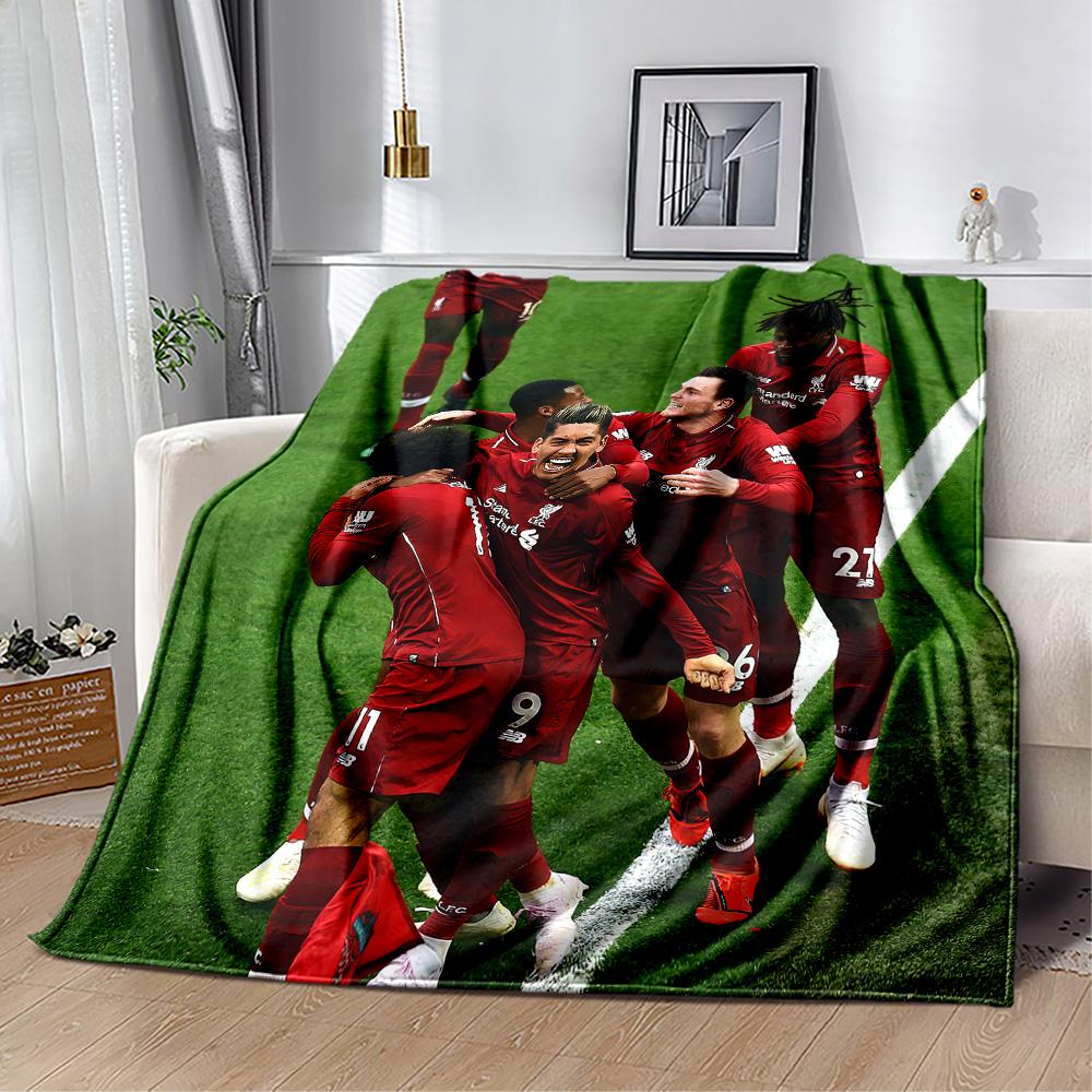Liverpool Football Club Blanket Warmthful Decor Great For Office Chair Bed Picnics Four Seasons Universal Digital Print