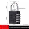 4-Digit Combination Padlock: Large, Anti-Theft Lock for Gym, Warehouse, Outdoor, and Locker Doors