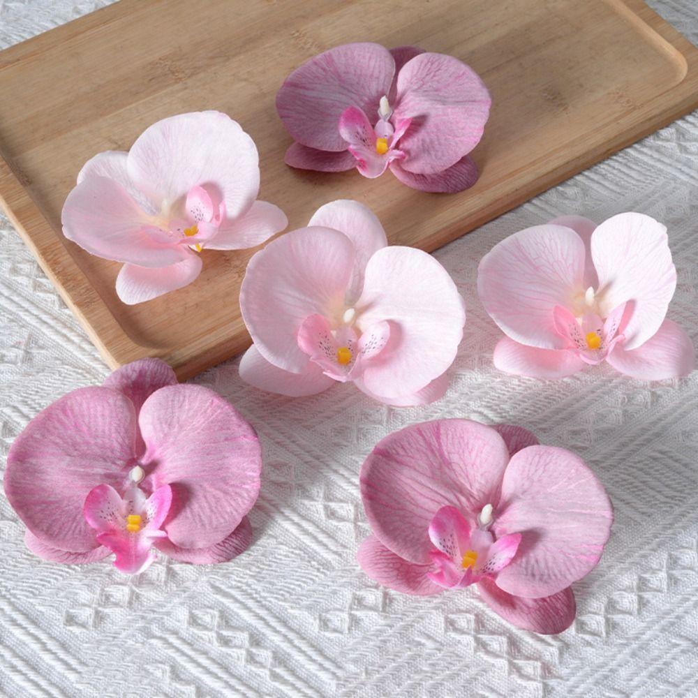 Headdress Simulated Flower Handmade Accessories Butterfly Orchid Flower Earring DIY