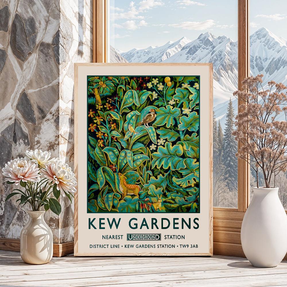 Уильям Моррис Принты Павлинов Постер Ботанический Цветочный Винтажный Животное Холст Живопись Домашний Декор Арт Постер-без рамы