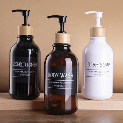 300/500 мл дозатор для мыла, флакон с дозатором для шампуня, многоразовый контейнер для лосьона, кухонные бутылки, принадлежности для душа в ванной