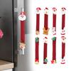 Christmas Refrigerator Cover Cute Christmas Kitchen Decor Door Pull Gloves for New Year Freezer Kitchen Appliances Home Oven
