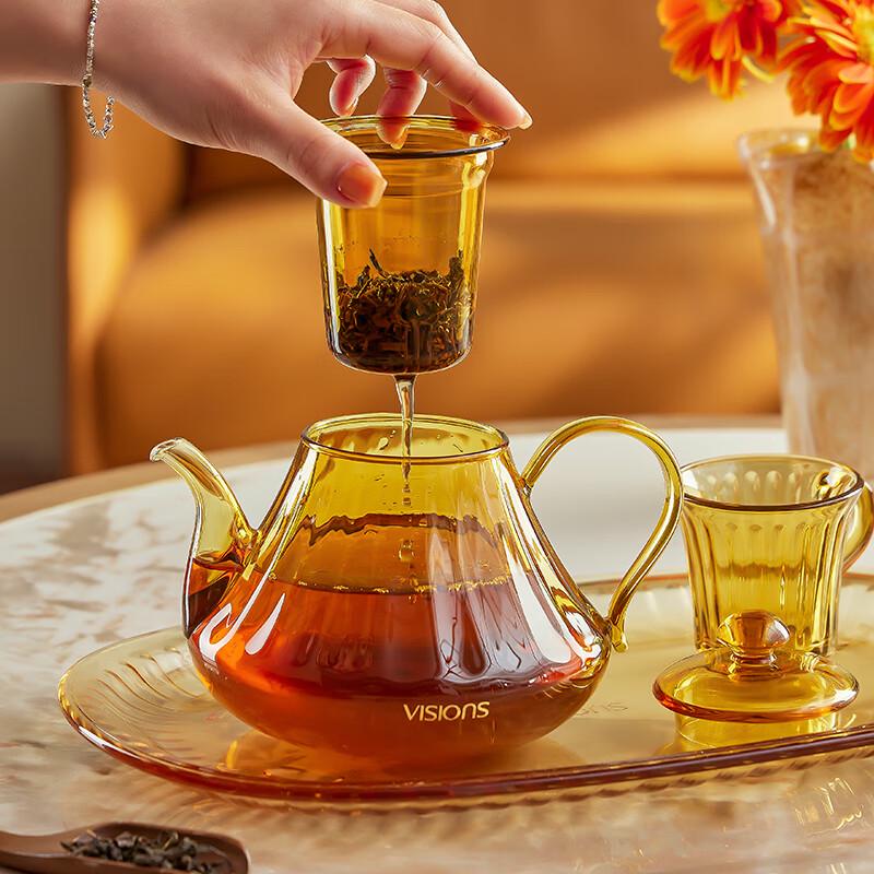 Corning VISIONS Crystal Glass Teapot Set