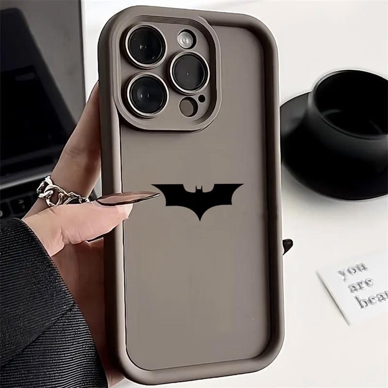 B-Bats-Man S-Supermans Symbol Phone Case For iPhone 17E 11 12 13 14 15 16 17 Pro Max Fundas 17 Air Plus 16e Mini Silicone Cover