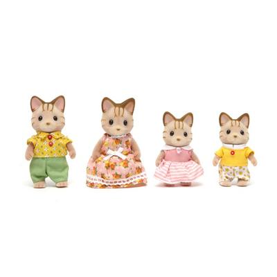 Семья полосатых кошек Sylvanian Family 5180, 1 шт., смешанные, популярные корейские игрушки