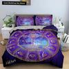 Constellation King Queen Duvet Cover Astrological Bedding Set for Kids Teens Adults Psychedelic Tarot Astrology Soft Quilt Cover