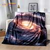 Universe Space Stars Black Hole Galaxy Earth Milky Way Soft Blanket,Soft Throw Blanket for Home Bedroom Bed Sofa Cover kid Gift