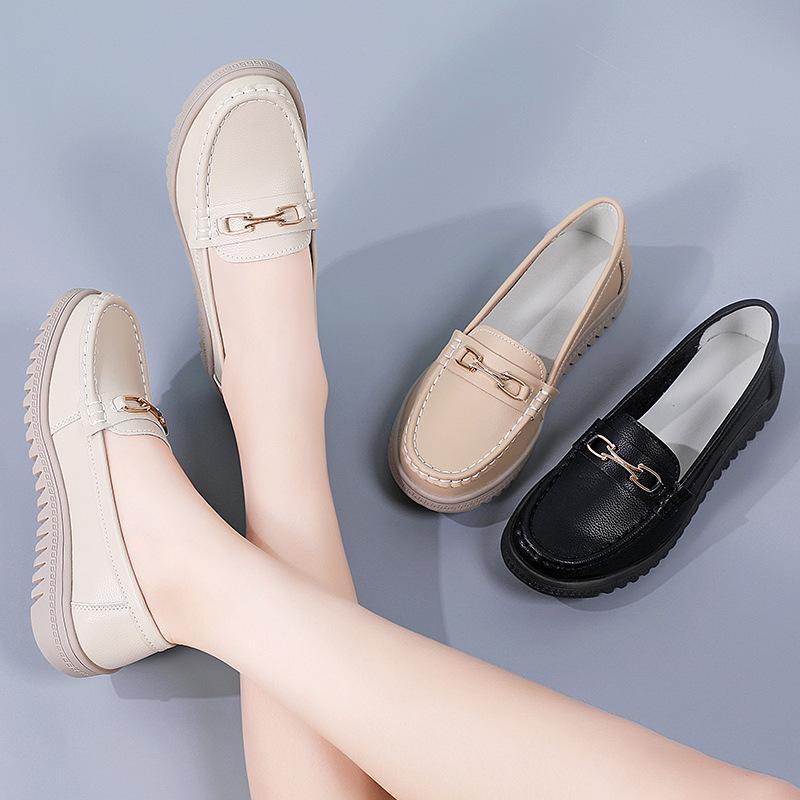 Женские пенни-лоферы из искусственной кожи, классические мокасины, повседневные, удобные, легкие, прогулочные туфли на плоской подошве, для вождения, женские туфли-лоферы