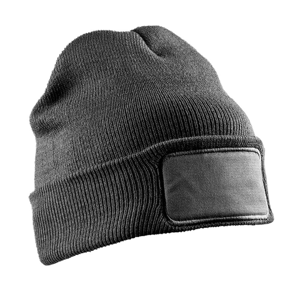 Result Winter Essentials Шапка-бини из унисекса для взрослых с принтом и нашивками