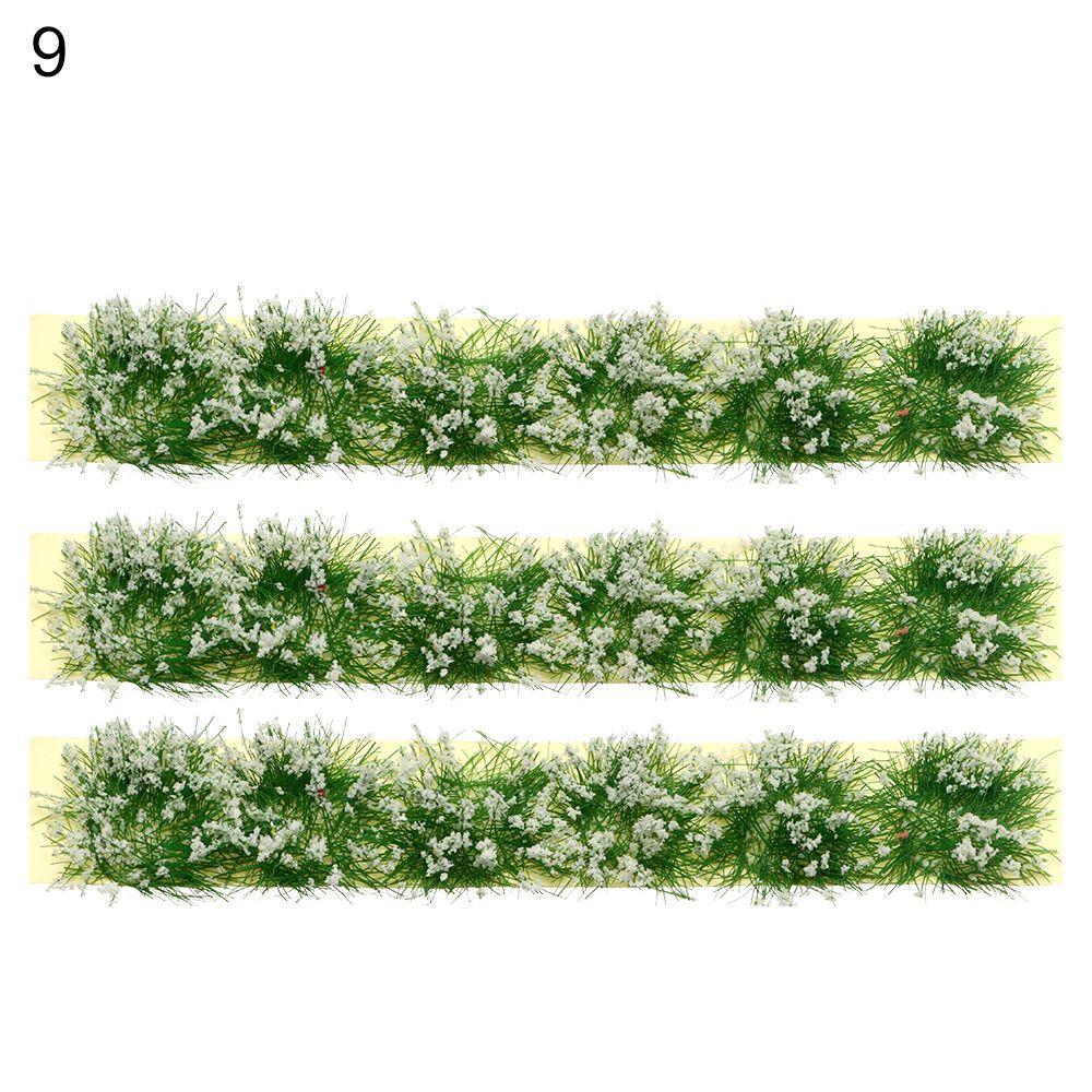 9*1*0.6cm Sand Table Building Layout Miniature Garden Decor Landscape Wargame Flower Cluster Grass Tufts