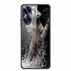 For Realme C55 4G Global Case Tempered Glass Back Cover Hard Case For Realme C 55 5 5 Bumper Shockproof Funda Animal Lion Coque