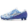 35-45 Football Shoes, Low-cut Blue and White Porcelain Long Nails, Youth Sneakers, Large Size Sports Shoes, TPU Soles, Broken Nails