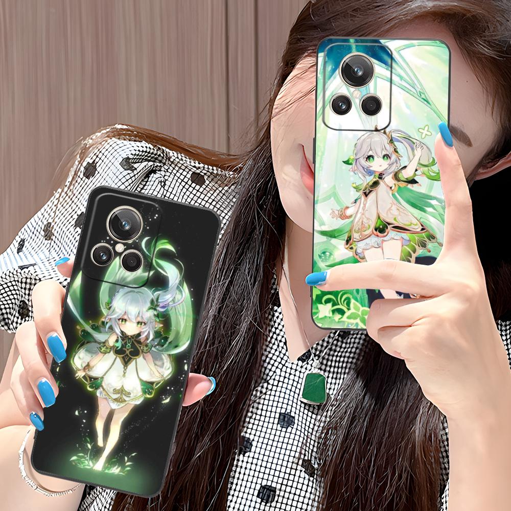 Игровой чехол GI Nahida Матовый ТПУ для мобильного телефона Realme GT 8 Neo Pro C75 73 71 C67 65 C55 53 C35 31 C20 15 Цветная обложка