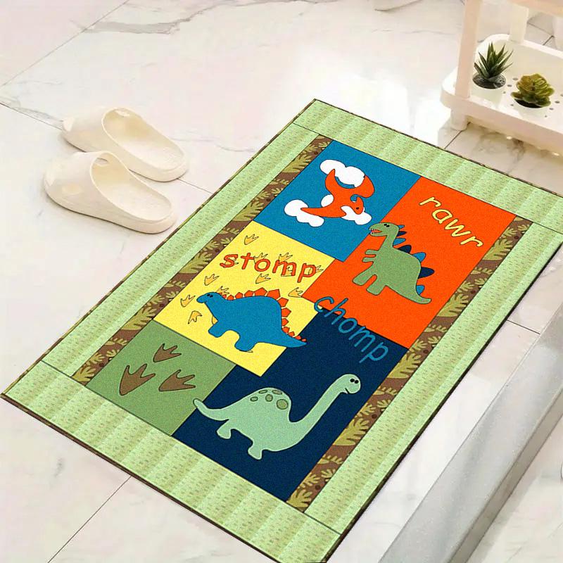 Cartoon Dinosaur Carpet Rug for Living Room Bedroom Home Sofa Decoration,Kids play Non-slip Floor Mat
