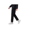 Li Ning Table Tennis Series Comfortable Casual Simple Straight Leg Fleece Thick Knitted Sports Pants Unisex Bottoms Black AKLUDM93-1