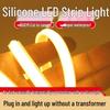 220V High CRI COB LED Strip: Waterproof, Flexible Silicone, IP65 for Living Room & Outdoor Use
