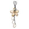 RATCHROLL 1pcs Artificial Crystal Tassel Flower Car Rear View Mirror Pendant Accessories Car Hanging Ornament Champagne