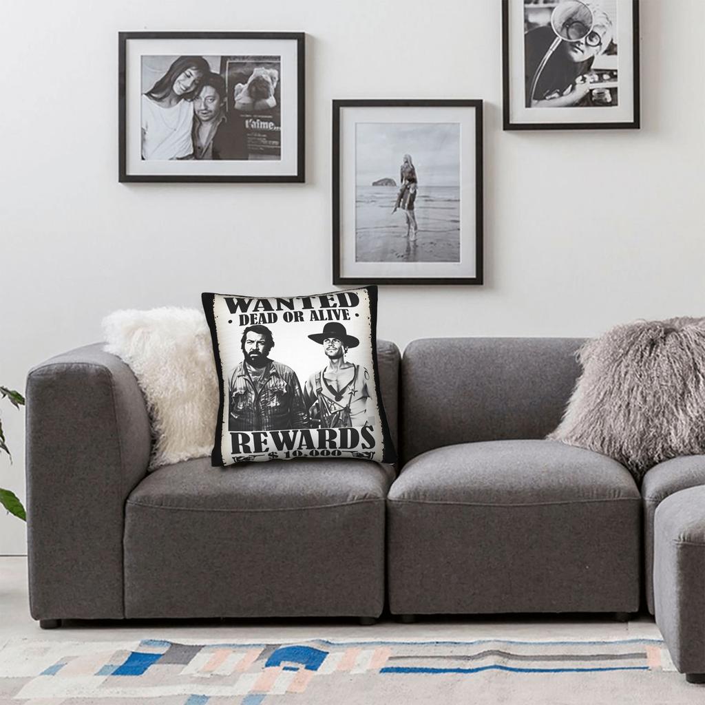 Bud Spencer Italian Actor Pillow Cover Graphic Cushion Cover Retro Trendy Pillow Case For Sofa Couch Bed Living Room