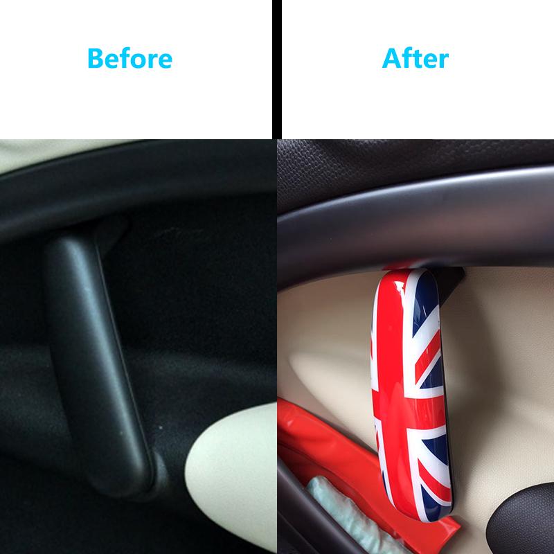 2 шт./компл., автомобильные внутренние дверные ручки, декоративная наклейка для Mini Cooper Countryman R60, аксессуары для авто-стиля, 2 шт./компл.