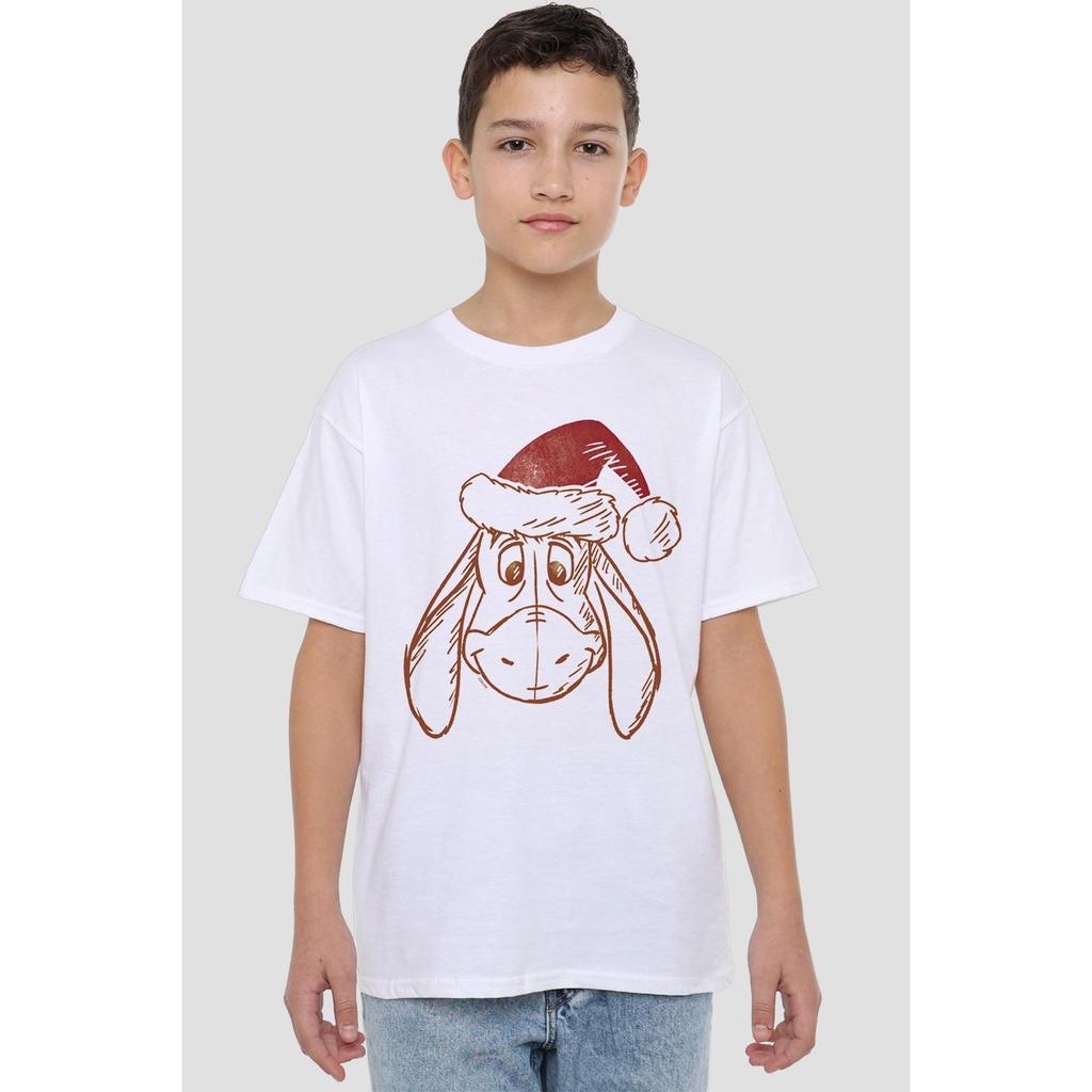 Winnie the Pooh Childrens/Kids Eeyore Hat Christmas T-Shirt