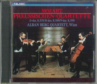 CD VIENNA ALBAN BERG QUARTET MOZART Mozart Preussiischen Quartette K33Y137 TELDEC Japan Classical Used