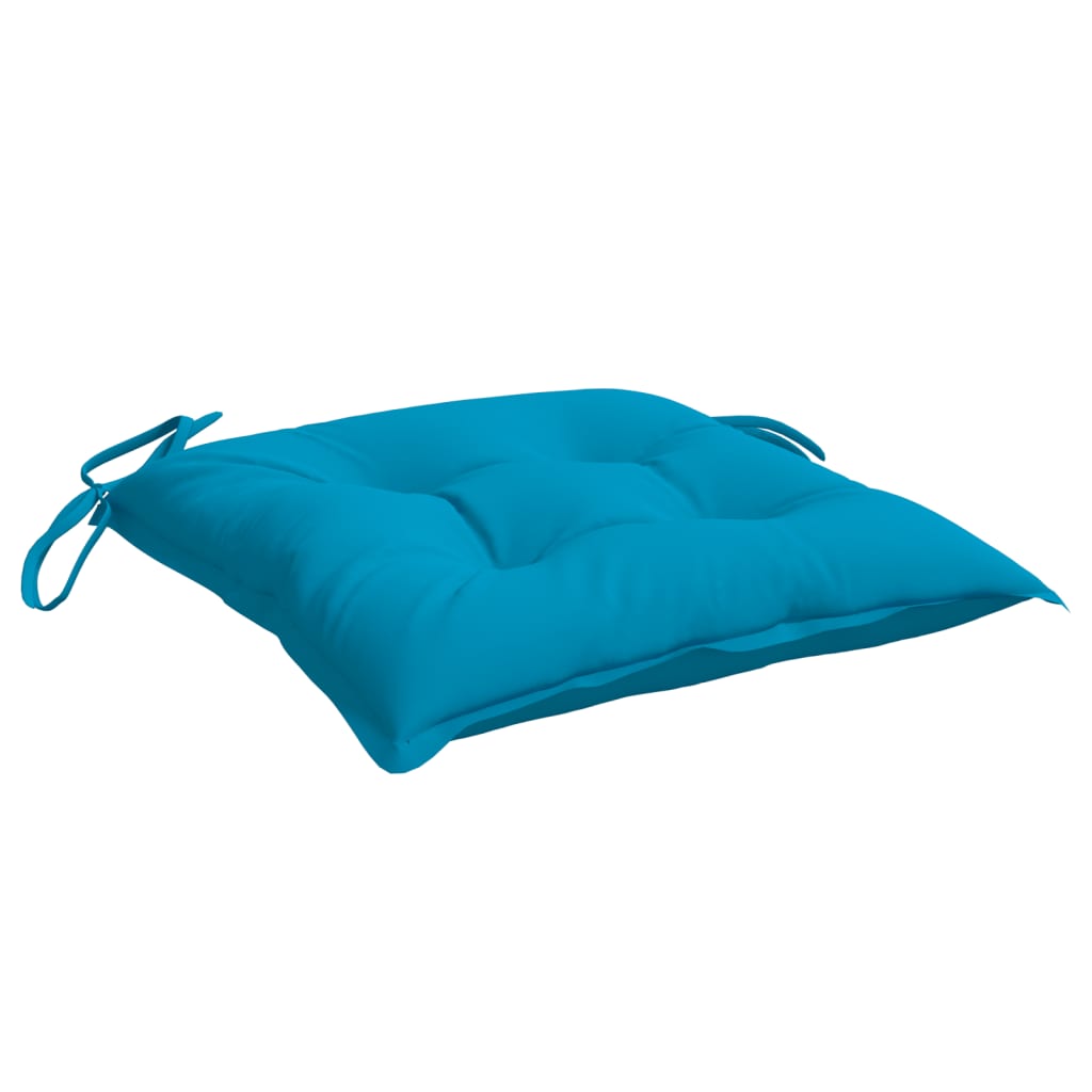 Chair Cushions 2 pcs Light Blue 40x40x7 cm Oxford Fabric
