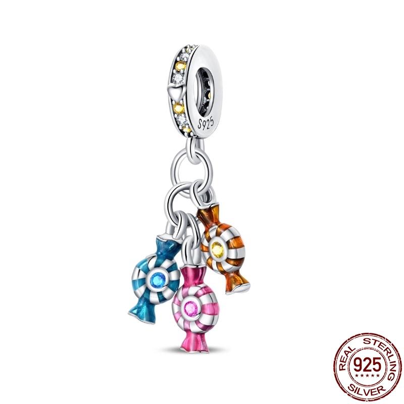 100% Настоящая Медь Подвеска Картошка Фри Пончики Подходит для Оригинального Браслета Пандора для Женщин Подарок на День Рождения Изысканные Ювелирные Изделия