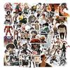 50pcs Attack On Titan Stickers PVC for Anime Sticker Toy DIY Suitcase Skateboard Laptop Guitar